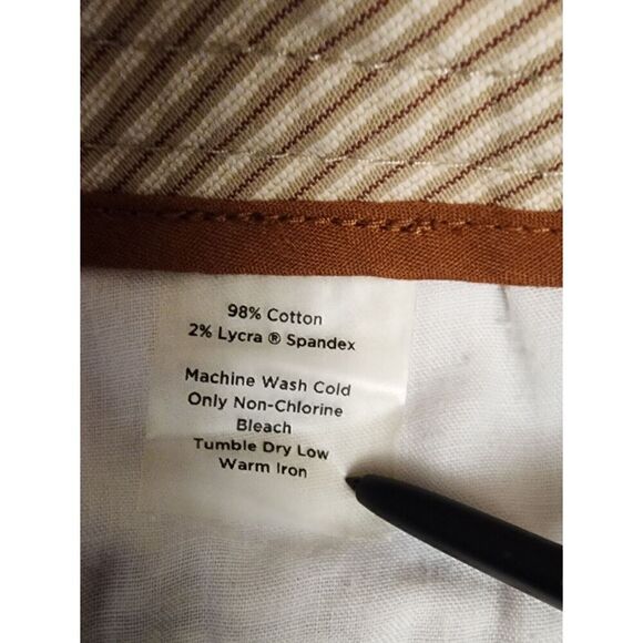 Talbots Striped Capri Dress Pants Size Beige Size 6P - Picture 4 of 5